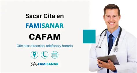 linea citas famisanar|Cafam 